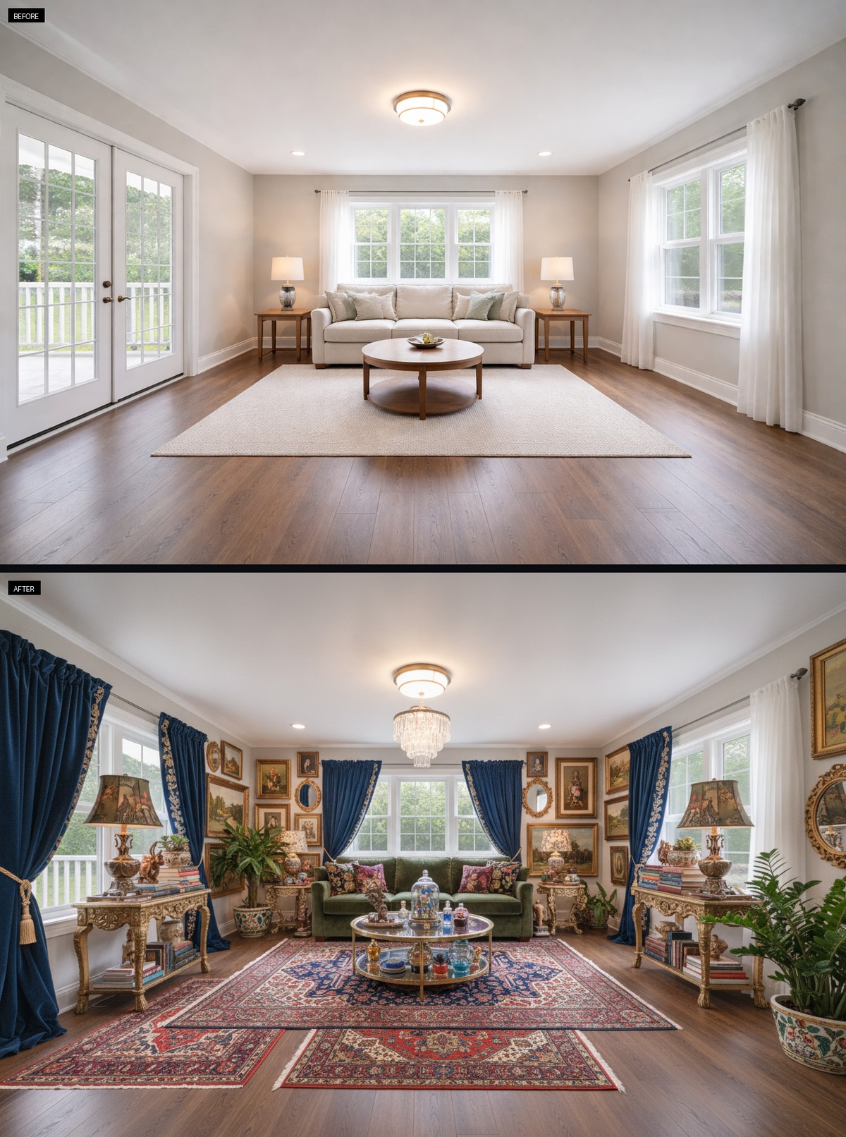 Cozy Maximalist Charm In Green Velvet