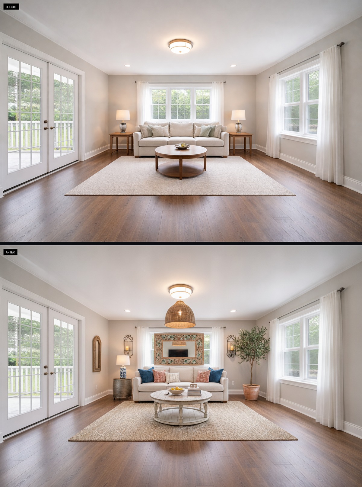 How a Flat Living Room Found