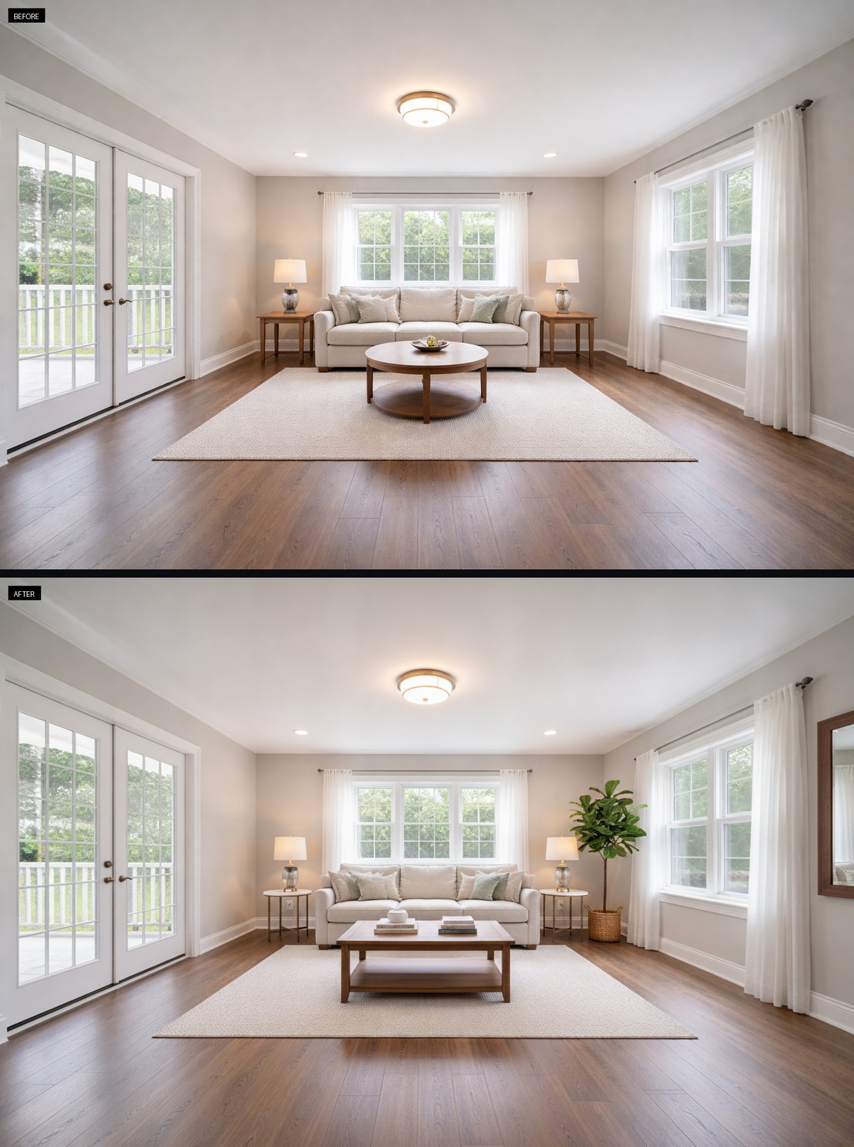 A Sleek Coffee Table Refreshes This Living Room